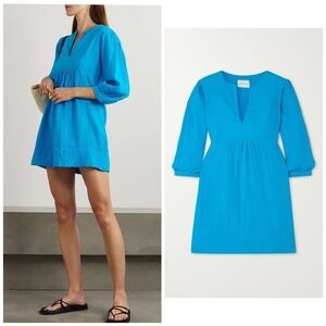 HONORINE Coco tiered cotton-gauze mini dress